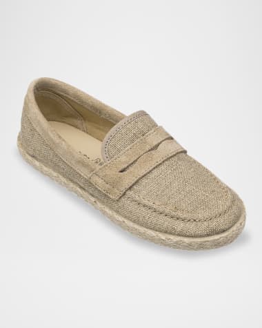 Elephantito Boy's Espadrille Linen Loafers, Baby/Toddlers/Kids