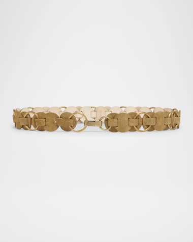 Isabel Marant Lota Circular Suede Belt
