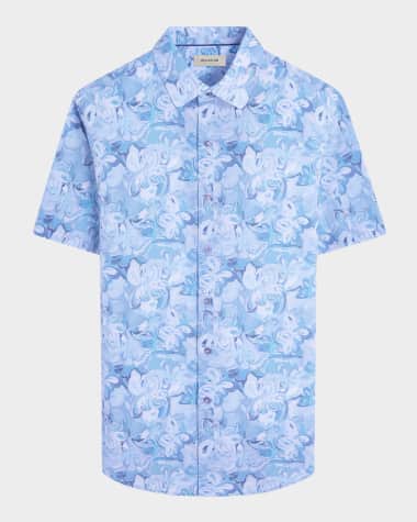 Bugatchi Men's Orson Short-Sleeve Linen Sport Shirt