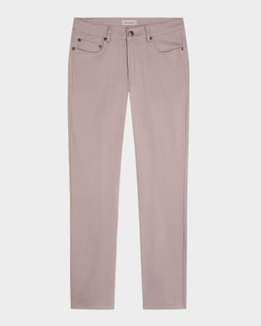 Bugatchi Men's Linen-Cotton Stretch Pants