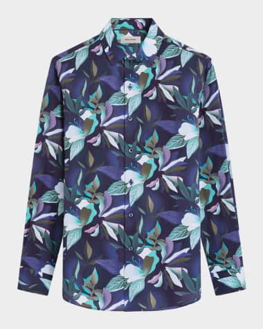 Bugatchi Men's Julian Printed Sport Shirt