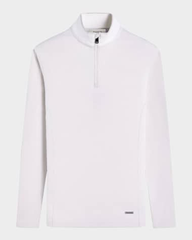 Bugatchi Men's Long-Sleeve Quarter-Zip Knit Sweater