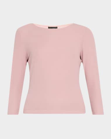 Natori Rib Essentials Ribbed 3/4-Sleeve & Shorts Set