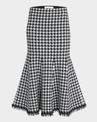 スカート MCQUEEN BLACK AND WHITE MIDI SKIRT Alexander McQueen - Metallic Maxi Skirt | Story + Rain