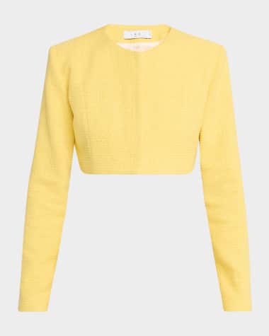 Iro Salie Cropped Tweed Jacket