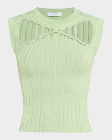 Iro Kayan Cut-Out Sleeveless Knit Top