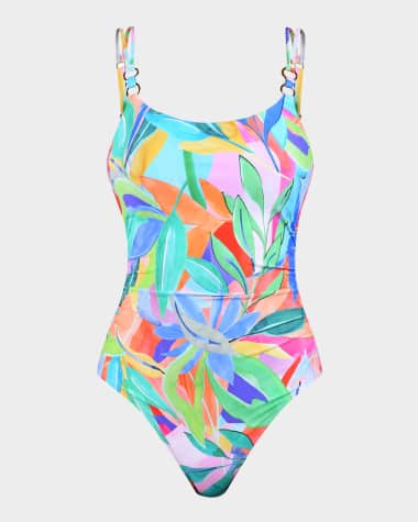 La Blanca Tropi-Flage One-Piece Swimsuit