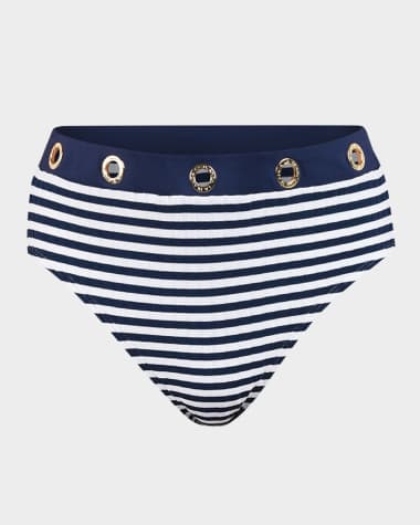 La Blanca Sail High-Waist Bikini Bottoms