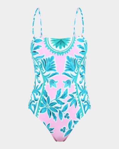 La Blanca Opulent Bandeau One-Piece Swimsuit