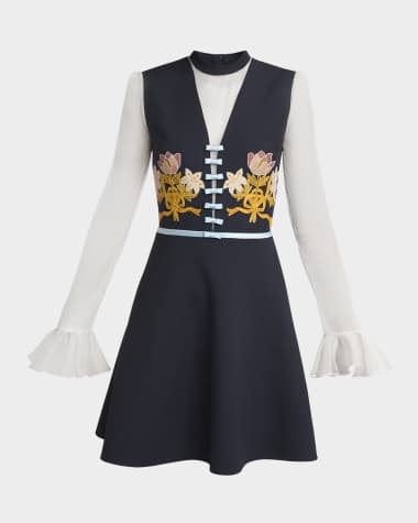 navy blue winter ball dresses Valentino Blue/White Silk Striped Button-Up L/S Dress sz 4 – Mine & Yours