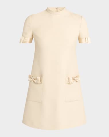 Valentino Garavani Crepe Couture Mini Dress with Bows