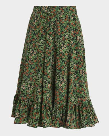 Valentino Garavani Petales Damour Margherita Ruffle Skirt