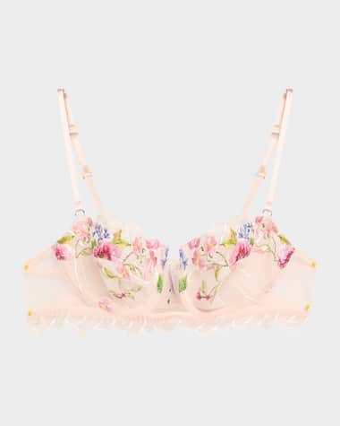 Lise Charmel Libertine en Fleurs Embroidered Tulle Demi Bra