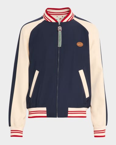 Valentino Garavani Men's Wool Bomber Jacket