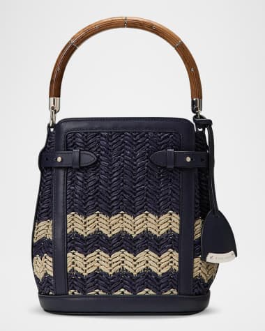 Ralph Lauren Collection The Ralph Small Chevron Bucket Bag