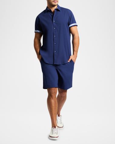 V-Neck Hardware One-Piece Swimsuit