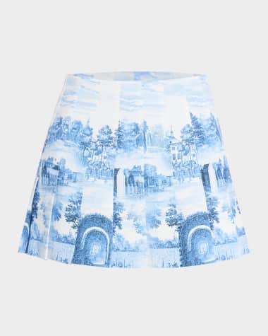 Alice + Olivia Carter Pleated Mini Skirt