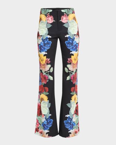 Alice + Olivia Andrew Floral Pants