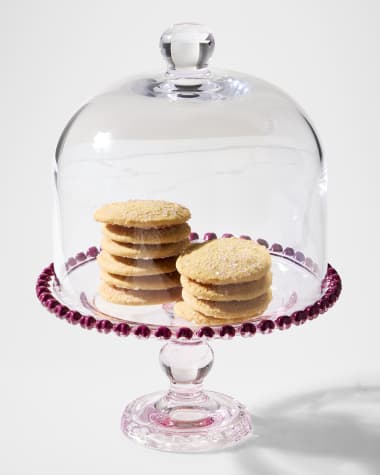 Neiman Marcus Footed Dessert Plate with Dome