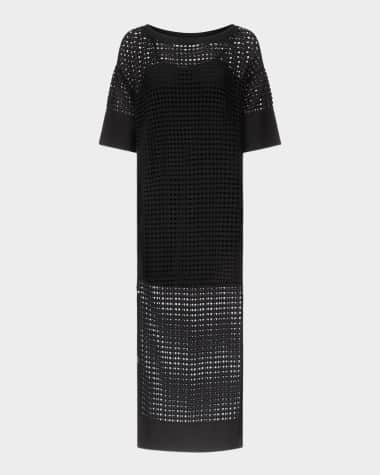 Diane von Furstenberg Tallullah Mesh Knit Maxi Caftan
