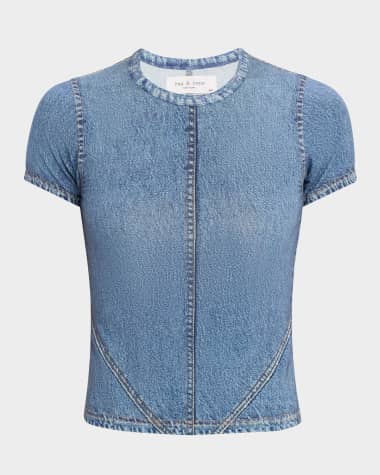 Rag & Bone Miramar Crewneck Baby Tee