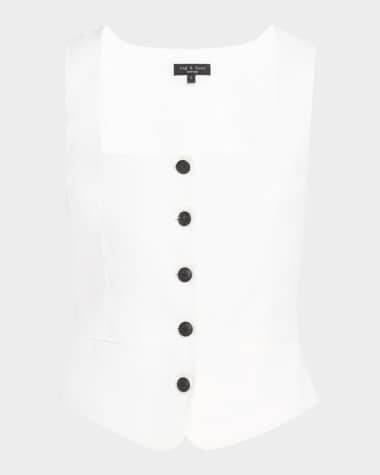 Rag & Bone Mariana Linen Vest