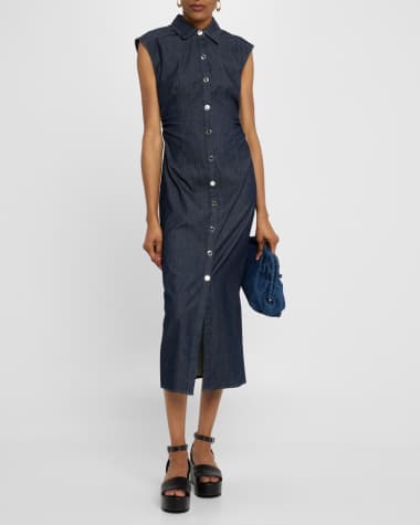 V-Neck Hardware One-Piece Swimsuit