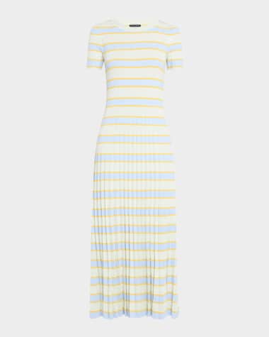 Rag & Bone Eloise Stripe Short-Sleeve Maxi Dress