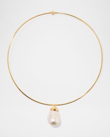 Lizzie Fortunato Best Lady Necklace with Pearl Drop
