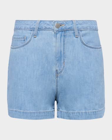 L'Agence Gina High-Rise Denim Shorts