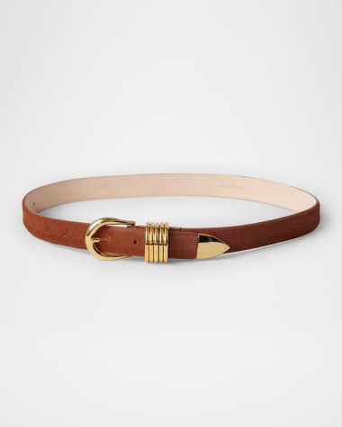 Dehanche Hollyhock Cavallino Leather Belt