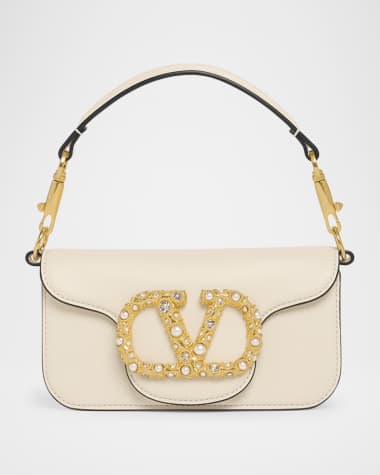 Valentino Garavani Loco Studded VLOGO Small Leather Shoulder Bag