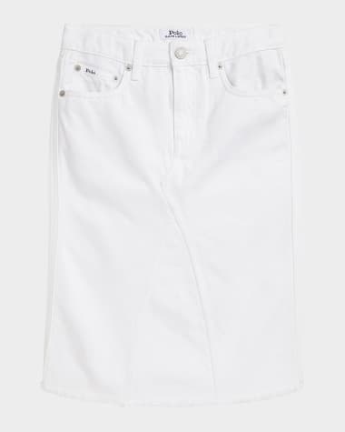 Ralph Lauren Childrenswear Girl's Denim Mini Skirt, Size 7-12