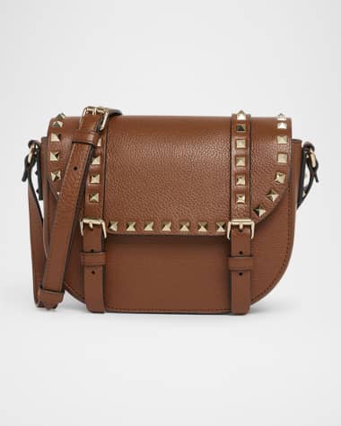 ショルダーバッグ・ポシェット Valentino Garavani Crossbody Bags Women Leather Brown/Almond Valentino Garavani Shoulder Bag