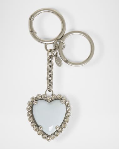 Valentino Garavani VLOGO Signatur Embellished Heart Keyring