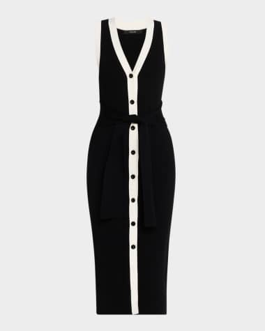 Toccin Victoria Sleeveless Tie-Front Dress