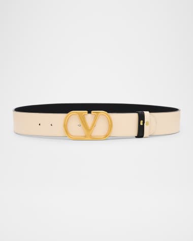 Valentino Garavani Reversible VLogo Signature Signature Leather Belt, 40mm
