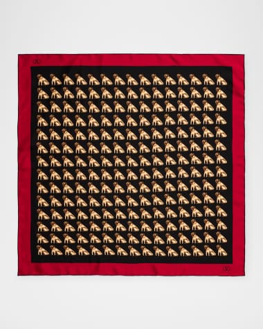 Valentino Garavani Petit Charles Silk Scarf