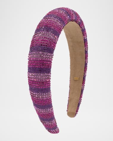 Bari Lynn Girl's Puffy Crystal Headband