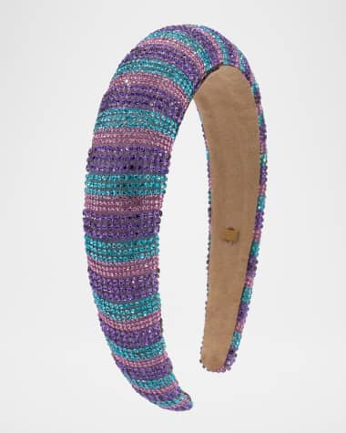 Bari Lynn Girl's Puffy Crystal Headband