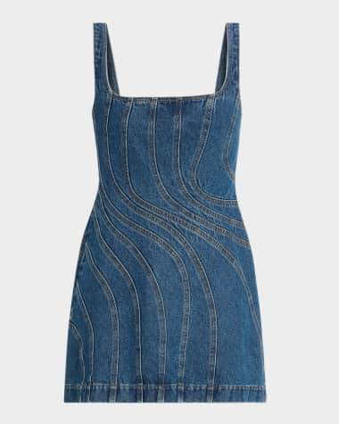 Acler Renhold Denim Mini Dress