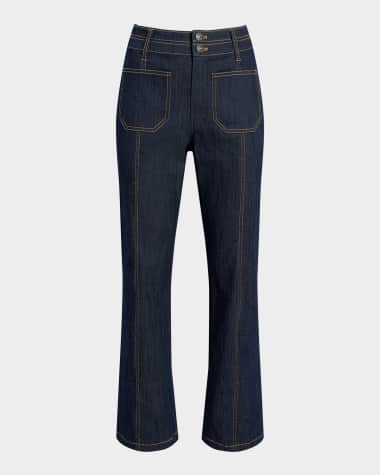 Cinq a Sept Dorothea Denim Patch Pocket Pants