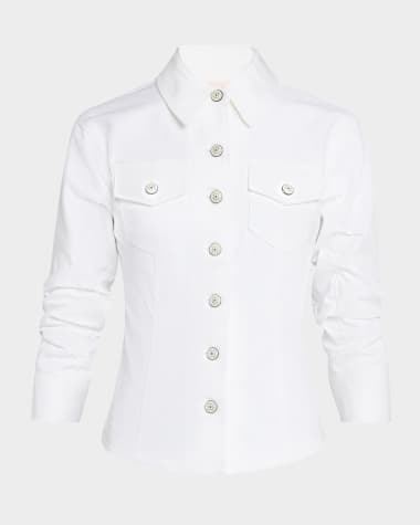 Cinq a Sept Canyon Scrunched Denim Jacket