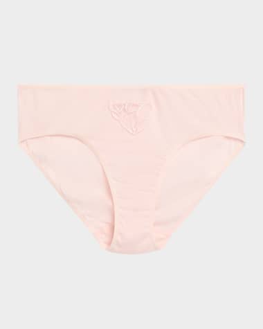 Hanro Belina High-Cut Embroidered Cotton Briefs