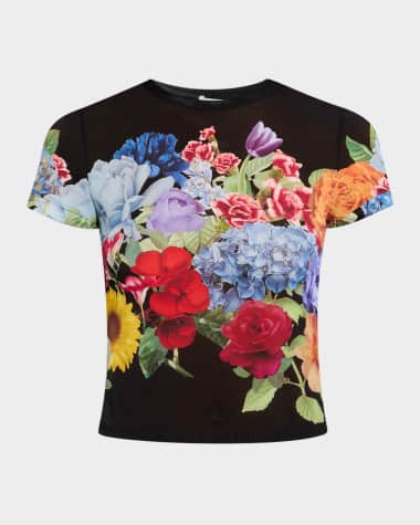 Alice + Olivia Tess Crewneck Tee