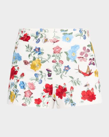 Alice + Olivia Donald High-Rise Shorts
