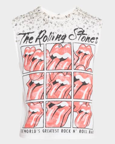 Alice + Olivia Micah Embellished Muscle Tank