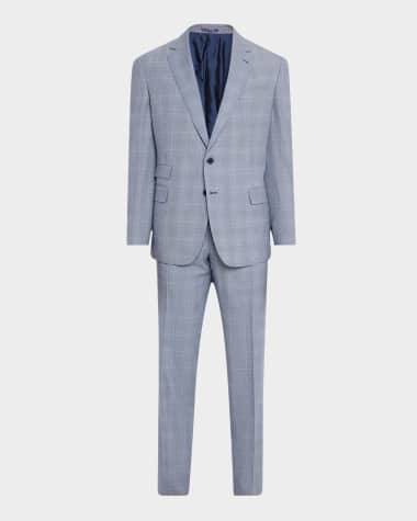 Ralph Lauren Purple Label Men's Kent Hand-Tailored Glen Plaid Suit