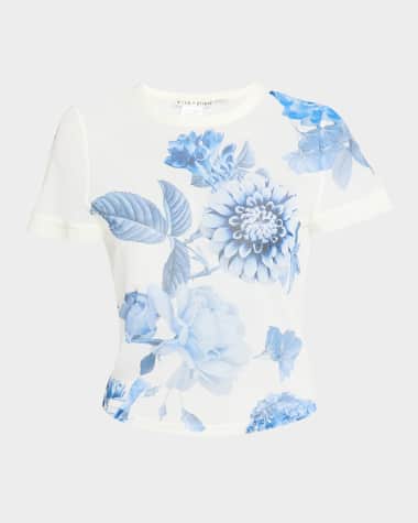 Alice + Olivia Tess Crewneck Tee