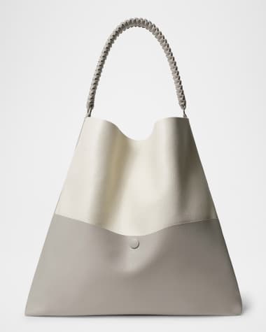 Callista Duo Slim Grain Leather Tote Bag